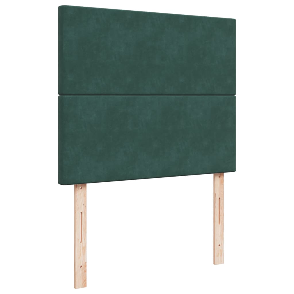 Boxspringbett Mit Matratze Samt Dunkelgrün
