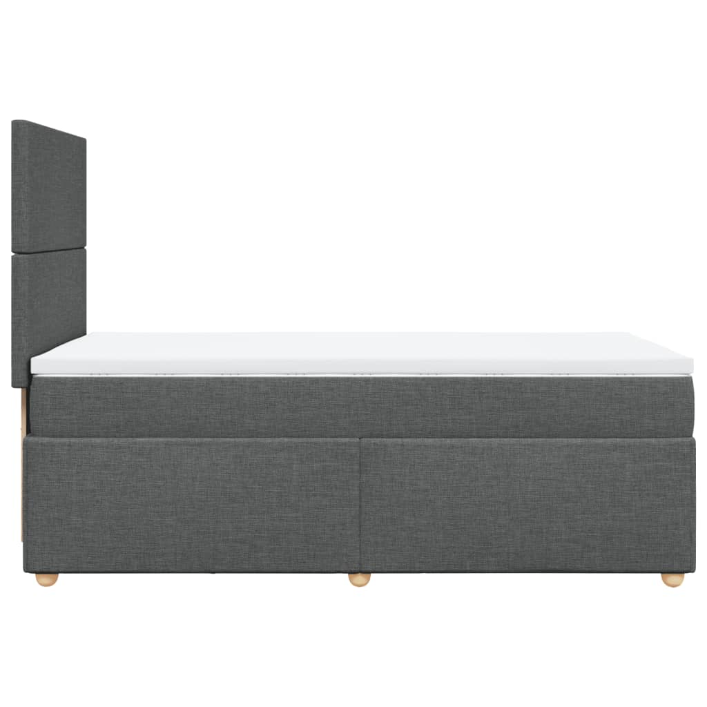 Boxspringbett Mit Matratze Stoff Dunkelgrau