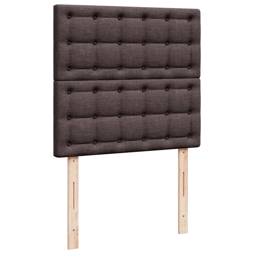 Boxspringbett Mit Matratze Stoff Dunkelbraun