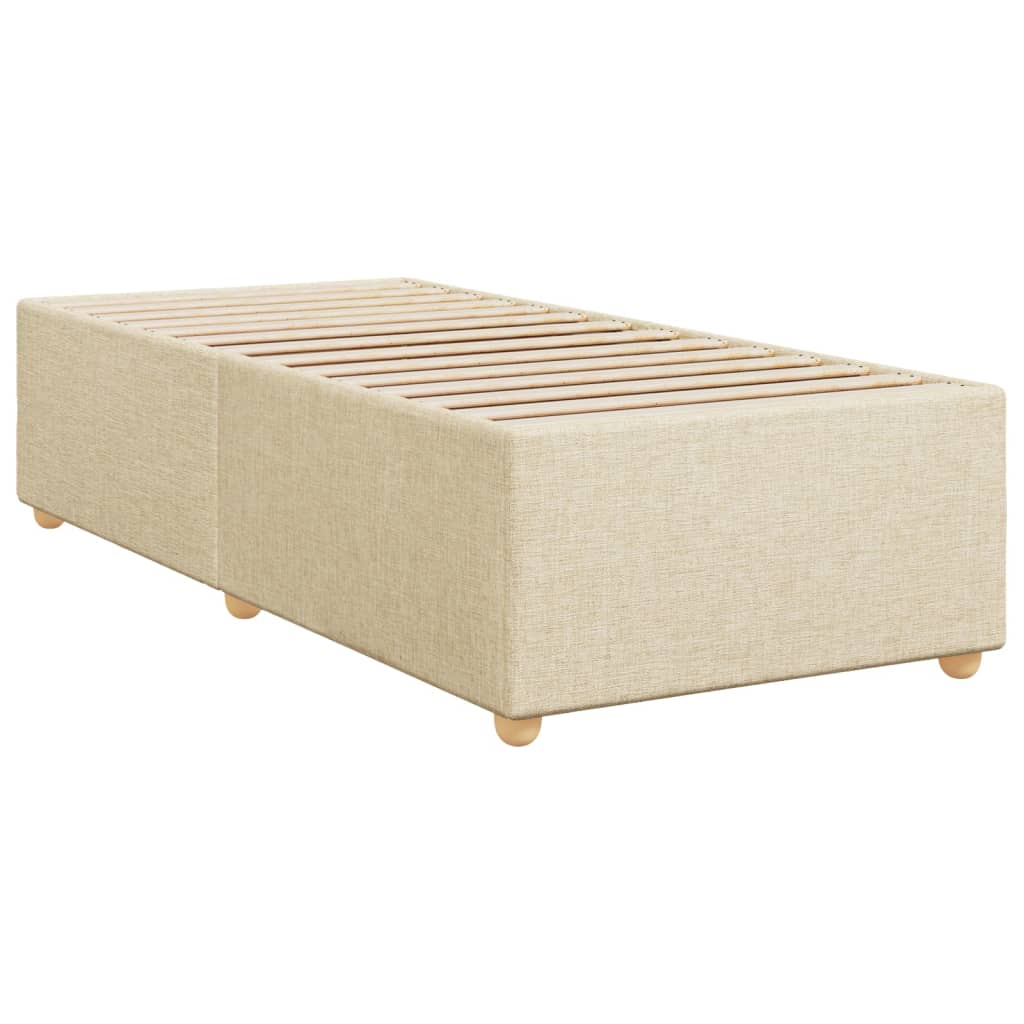 Boxspringbett Mit Matratze Stoff Creme
