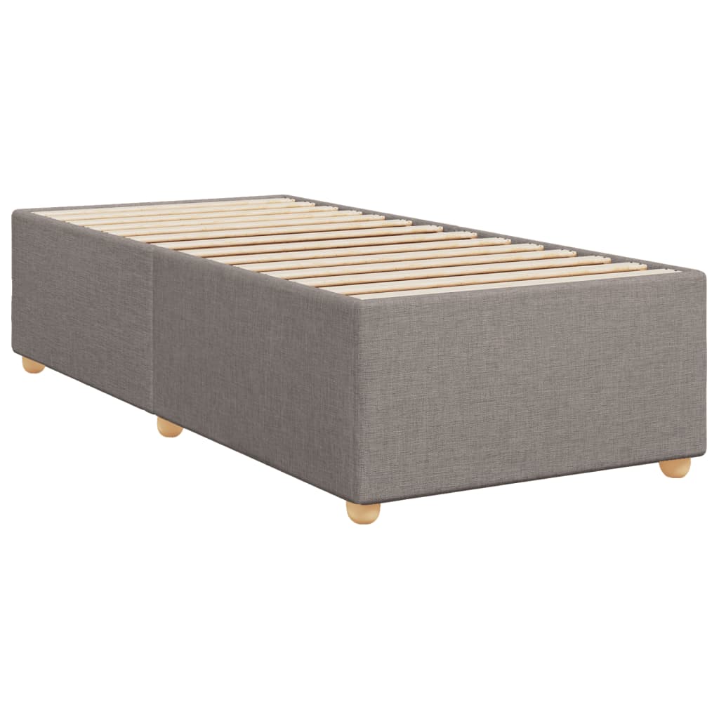 Boxspringbett Mit Matratze Stoff Taupe