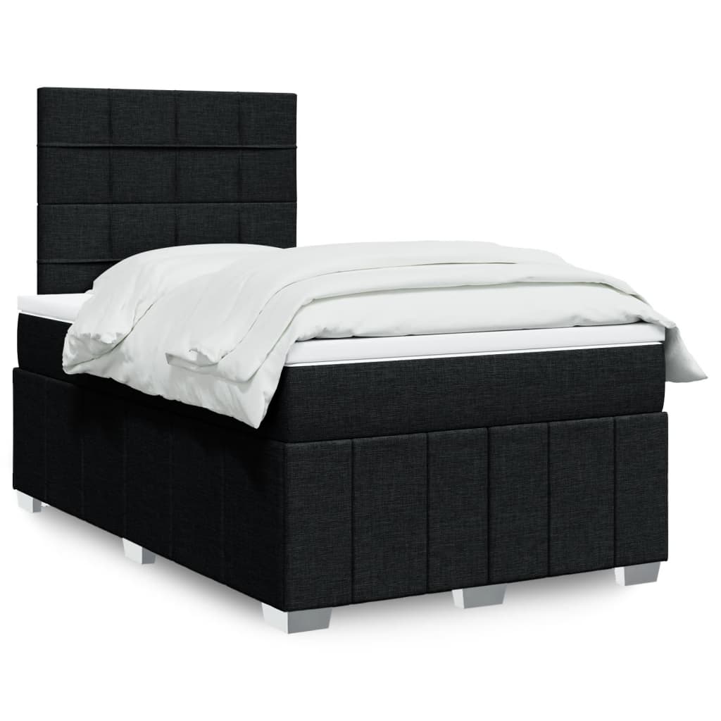 Boxspringbett Mit Matratze Stoff Schwarz
