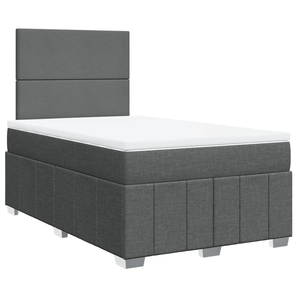 Boxspringbett Mit Matratze Stoff Dunkelgrau