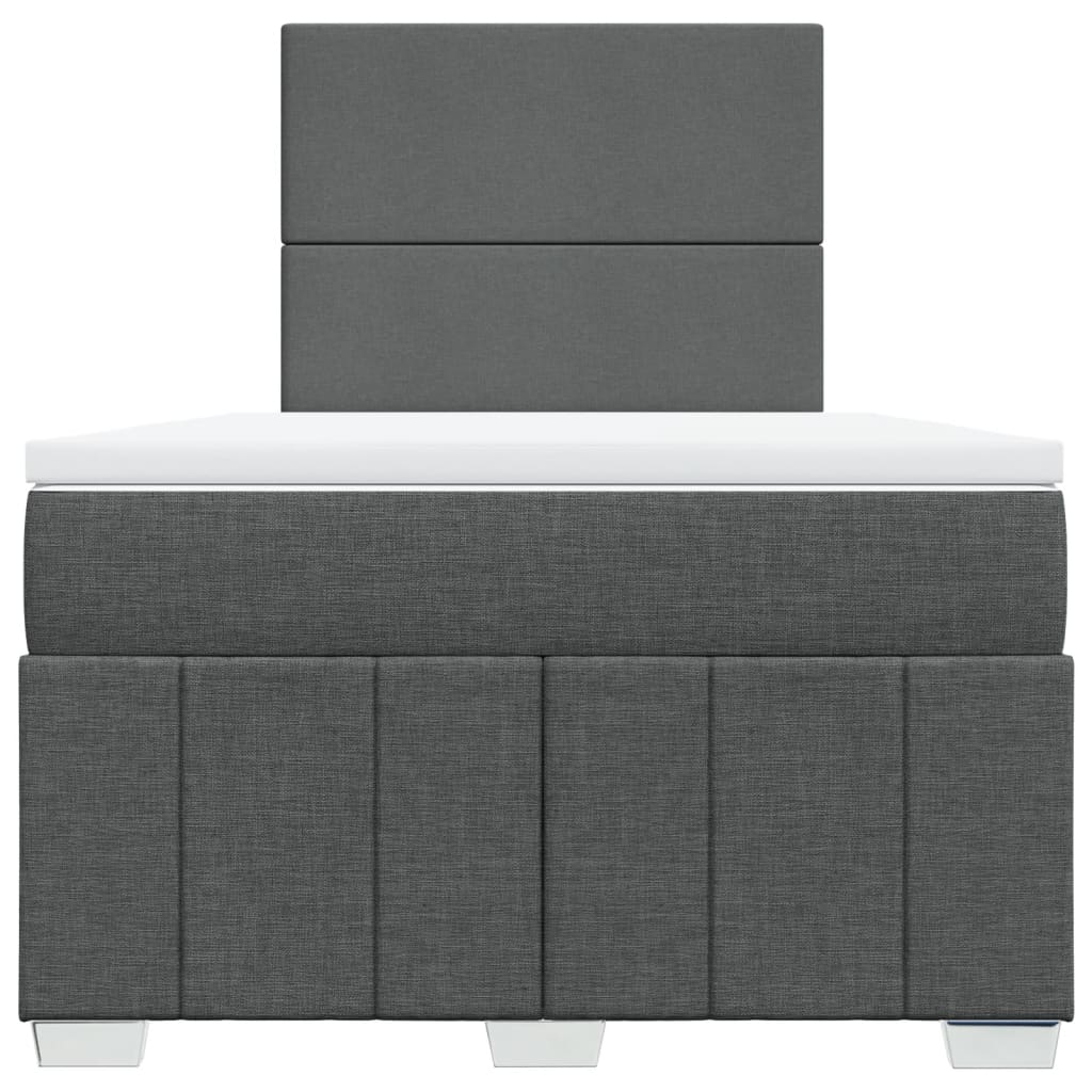 Boxspringbett Mit Matratze Stoff Dunkelgrau