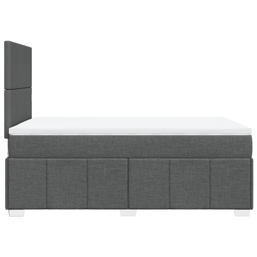 Boxspringbett Mit Matratze Stoff Dunkelgrau