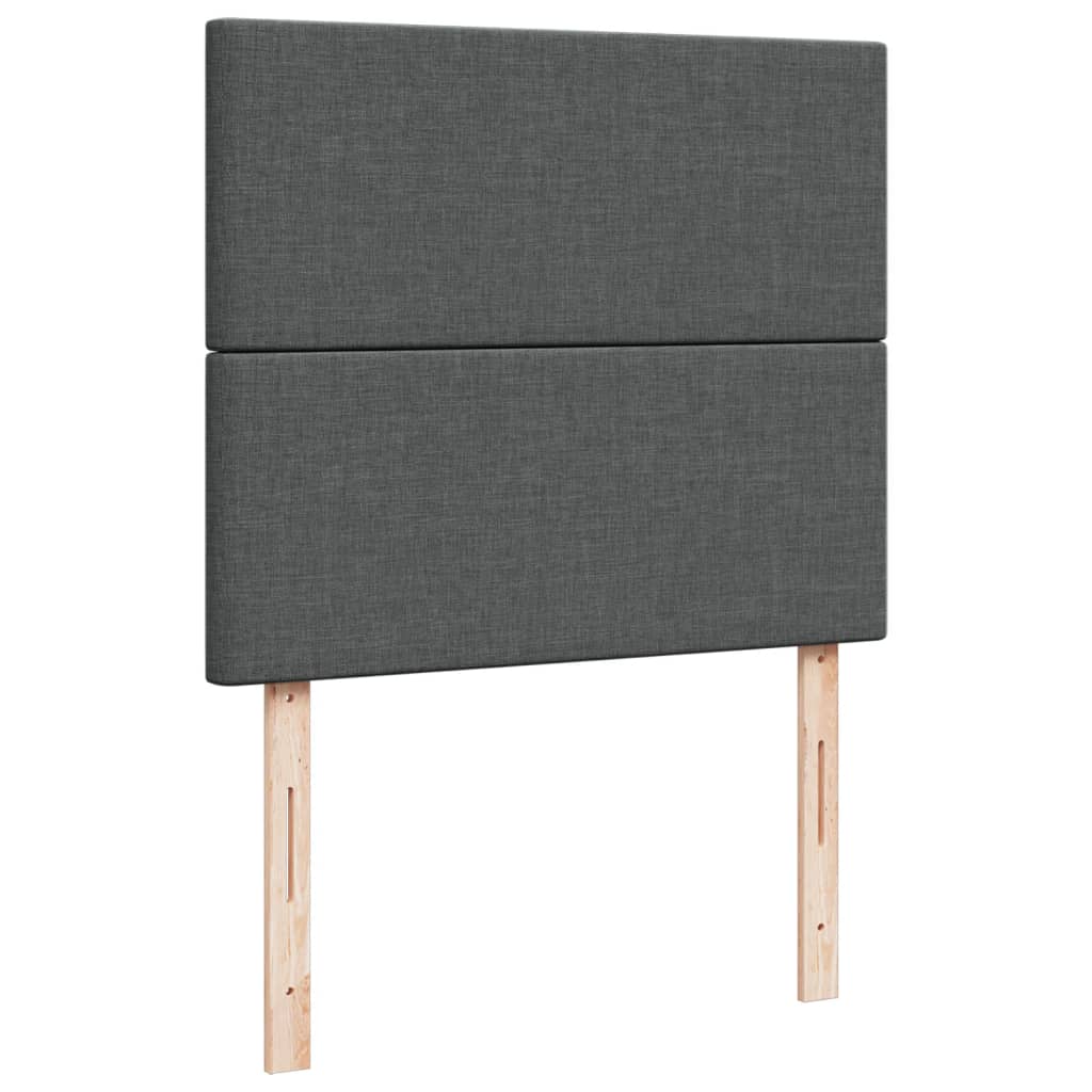 Boxspringbett Mit Matratze Stoff Dunkelgrau