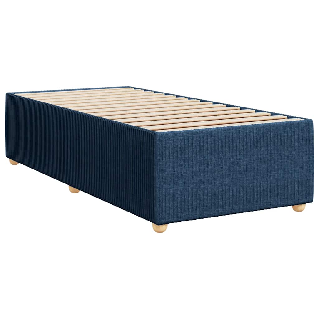 Boxspringbett Mit Matratze Stoff Blau