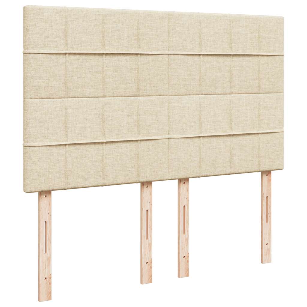 Boxspringbett Mit Matratze Stoff Creme