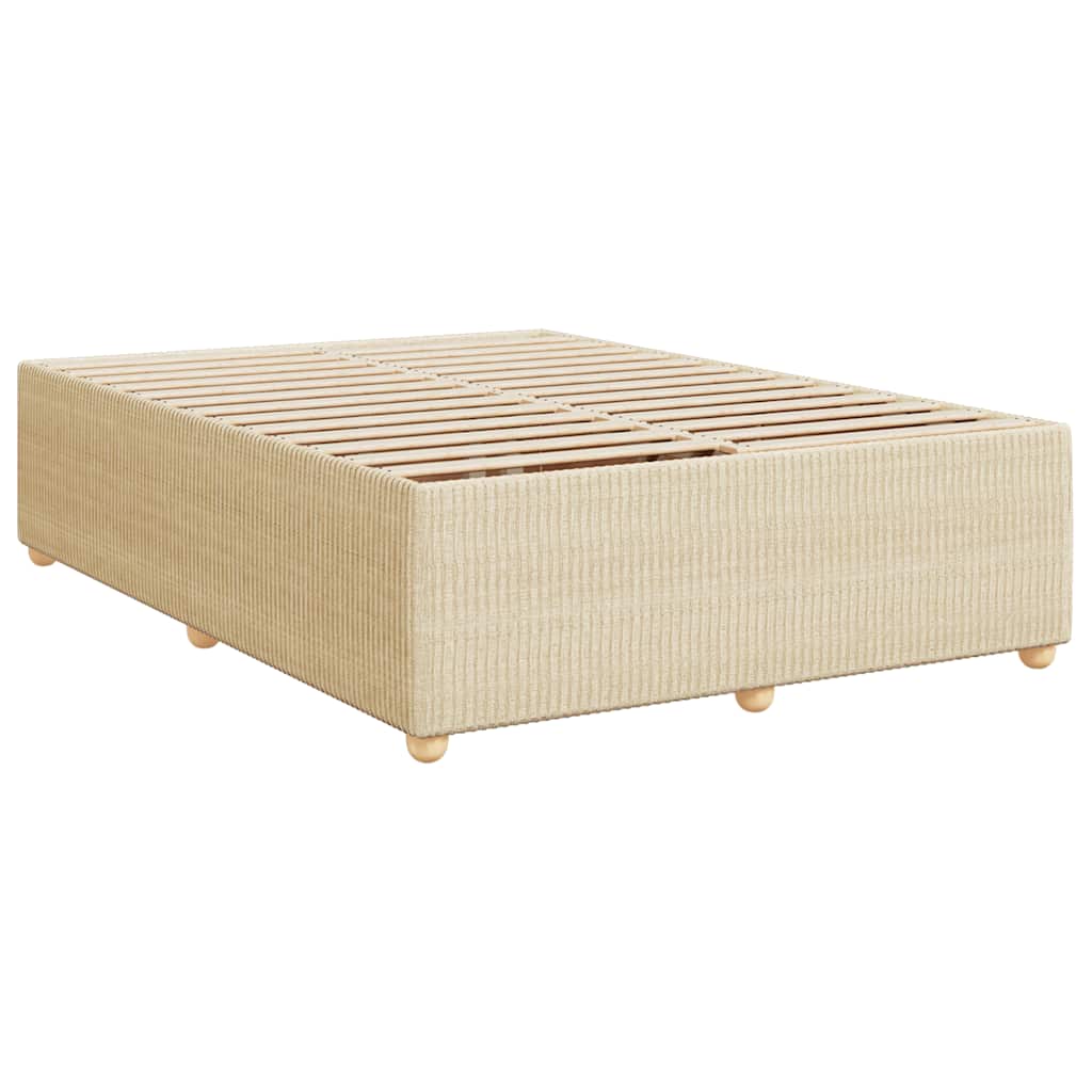Boxspringbett Mit Matratze Stoff Creme
