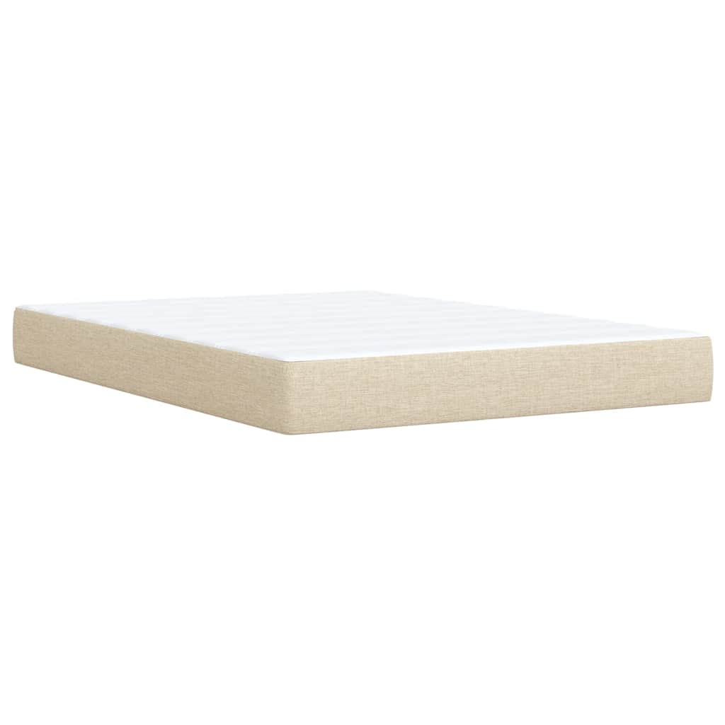 Boxspringbett Mit Matratze Stoff Creme
