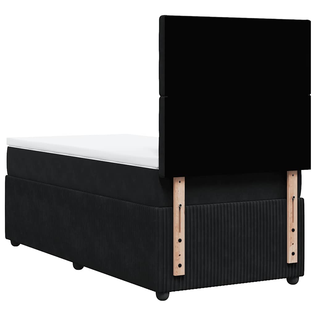 Boxspringbett Mit Matratze Samt Schwarz