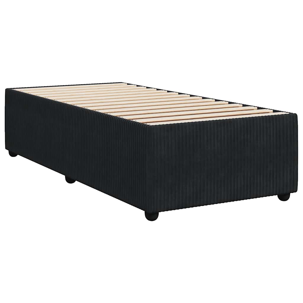 Boxspringbett Mit Matratze Samt Schwarz