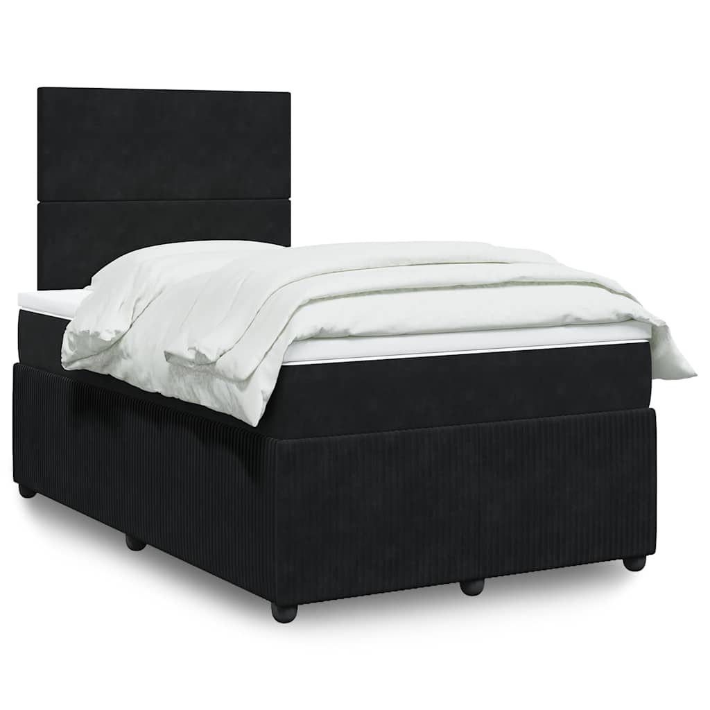 Boxspringbett Mit Matratze Samt Schwarz