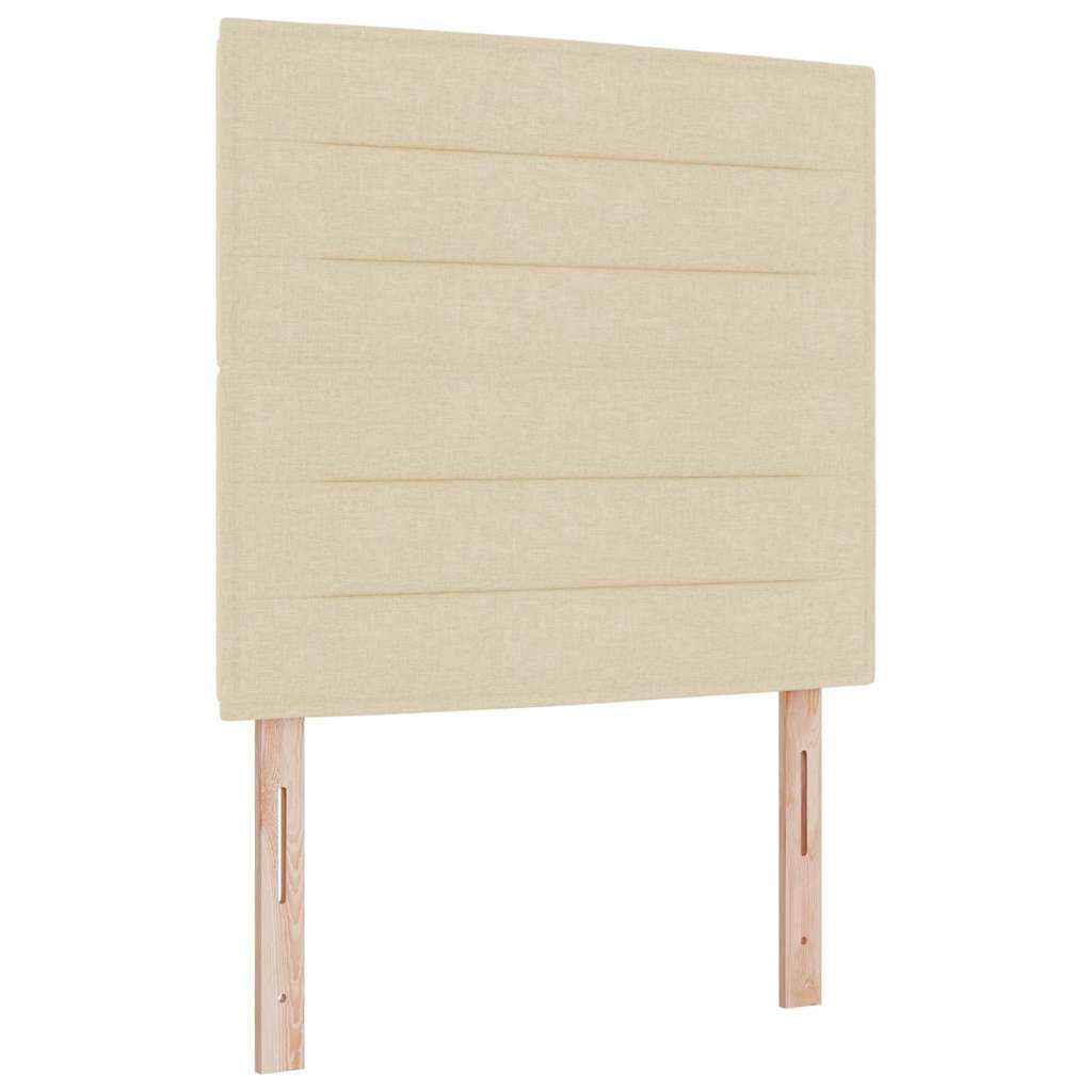 Boxspringbett Mit Matratze Creme 120 X 190 Cm Stoff Taupe