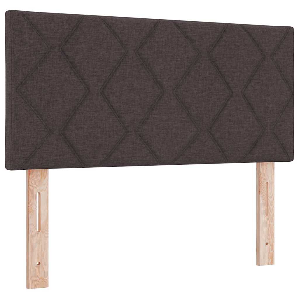 Boxspringbett Mit Matratze Dunkel Stoff Braun