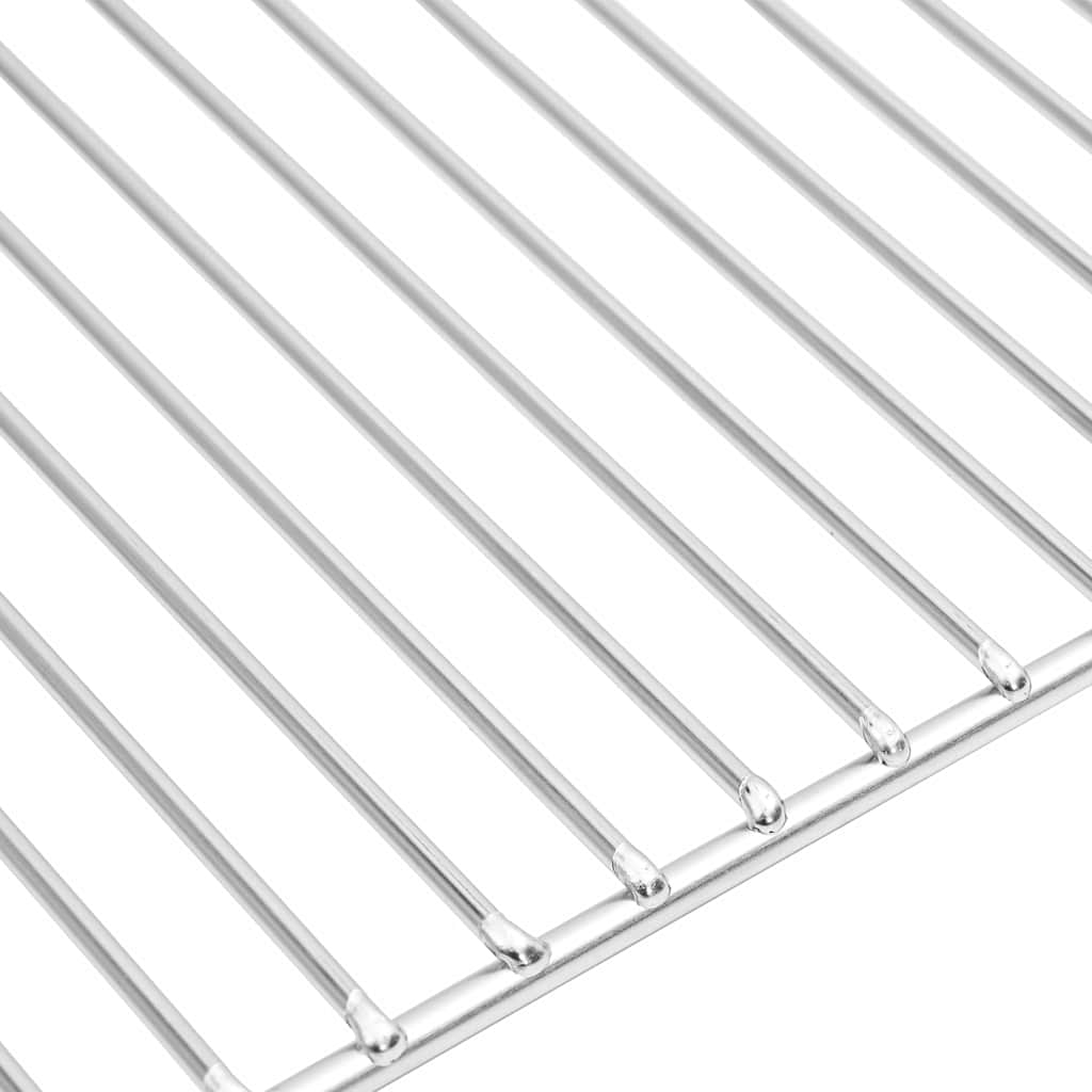 Grillrost Silber 40 X 30 Cm Edelstahl