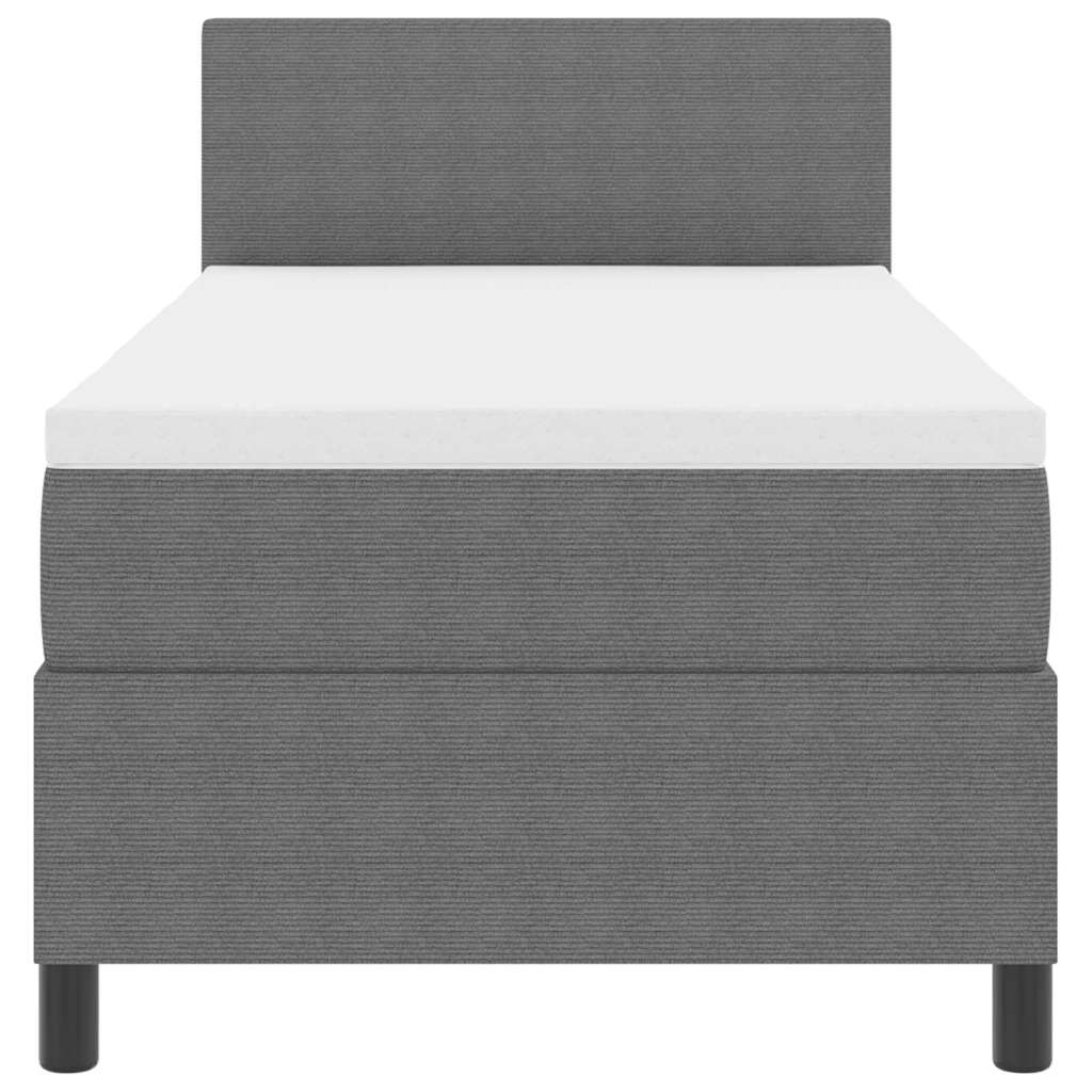 Boxspringbett Und Weiß 203 X 80 X 88 Cm Cordstoff