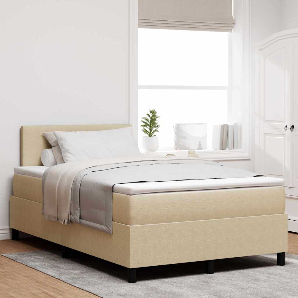 Boxspringbett Und Weiß 203 X 80 X 88 Cm Cordstoff