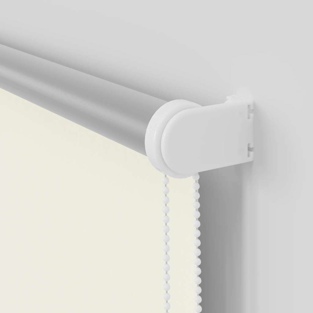 Verdunkelungsrollo Cremeweiß 140X150Cm Stoffbreite 136,6Cm Gebrochen Weiß