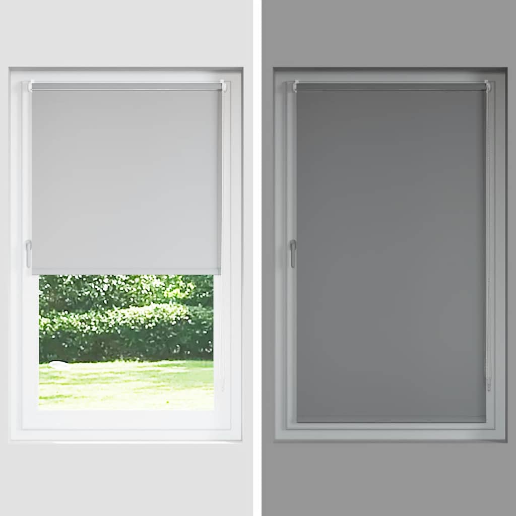 Verdunkelungsrollo Cremeweiß 140X150Cm Stoffbreite 136,6Cm Gebrochen Weiß