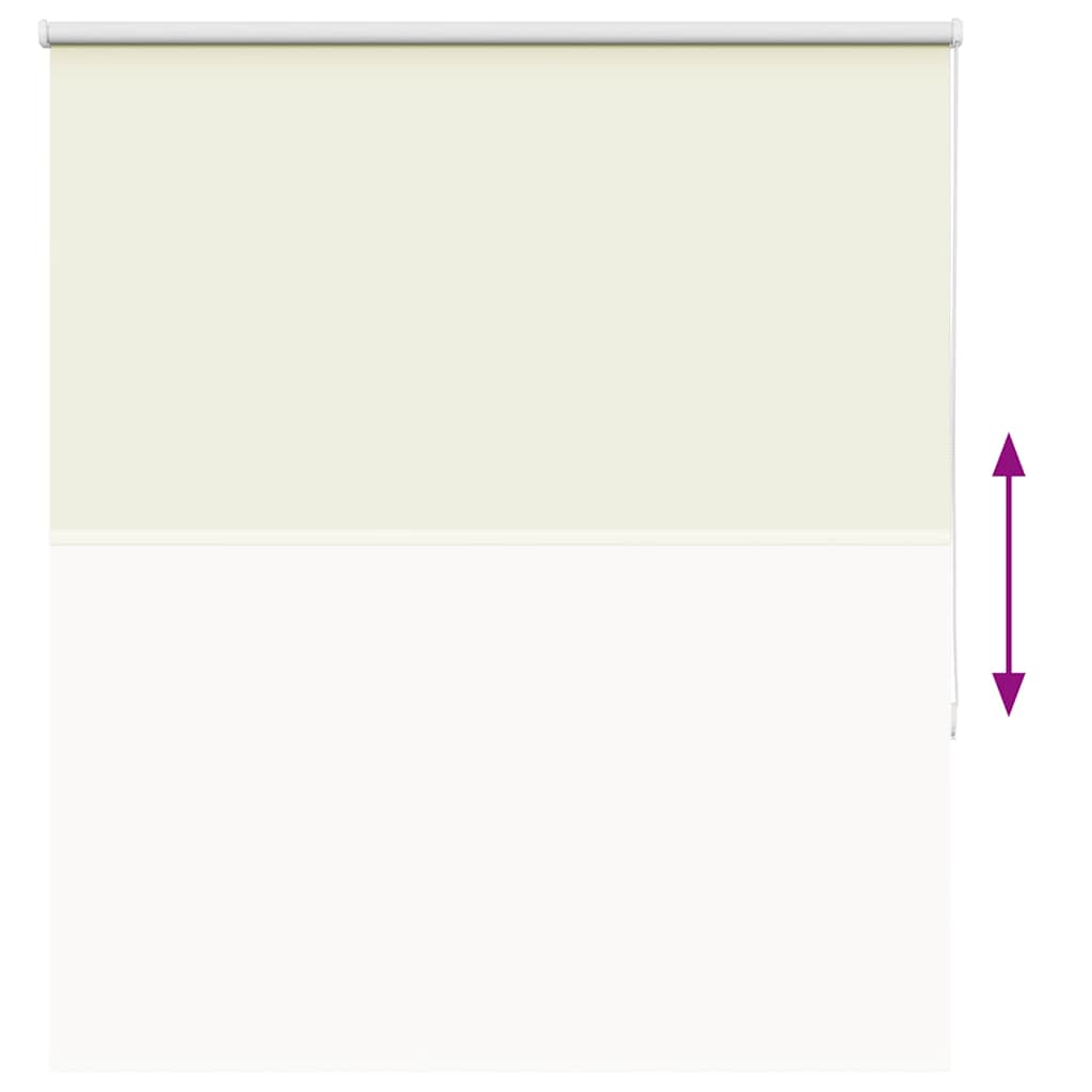 Verdunkelungsrollo Cremeweiß 140X150Cm Stoffbreite 136,6Cm Gebrochen Weiß