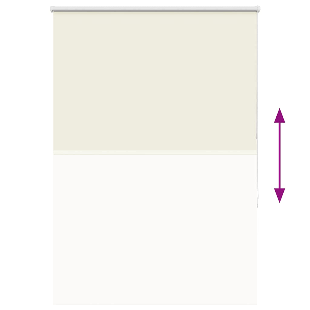 Verdunkelungsrollo Cremeweiß 115X175Cm Stoffbreite 110,7Cm Gebrochen Weiß