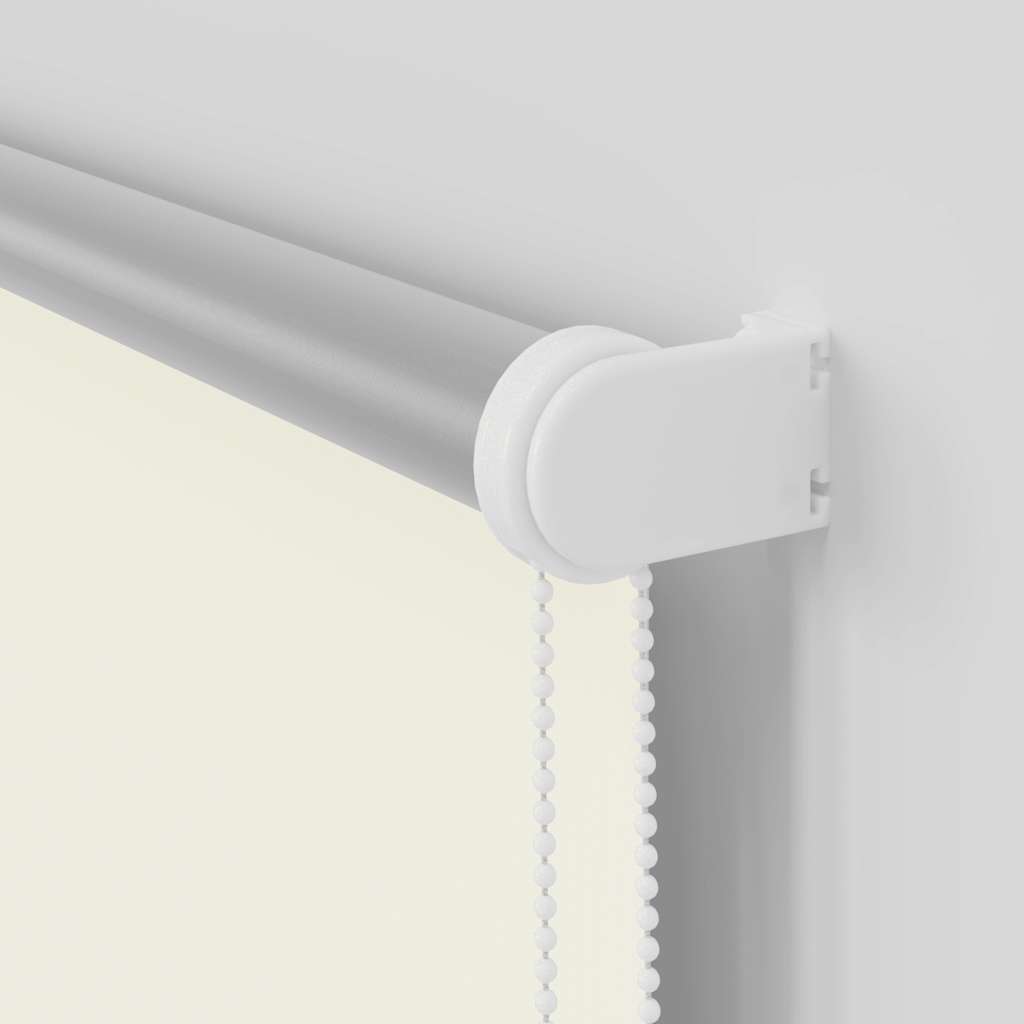 Verdunkelungsrollo Cremeweiß 140X175Cm Stoffbreite 136,6Cm Gebrochen Weiß