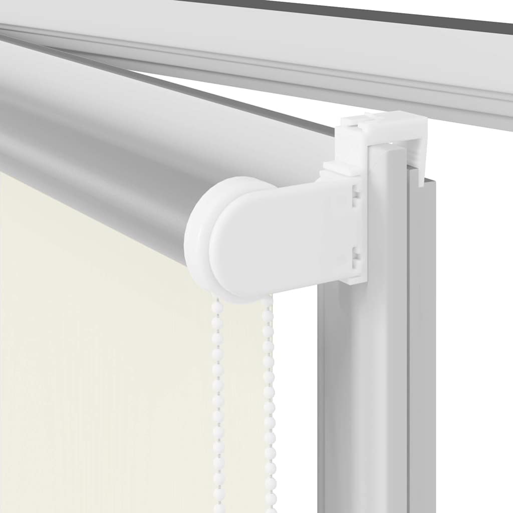 Verdunkelungsrollo Cremeweiß 140X175Cm Stoffbreite 136,6Cm Gebrochen Weiß
