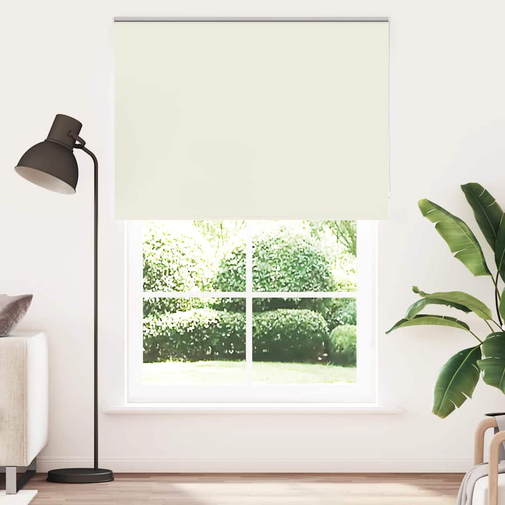 Verdunkelungsrollo Cremeweiß 155X210Cm Stoffbreite 151,6Cm Gebrochen Weiß