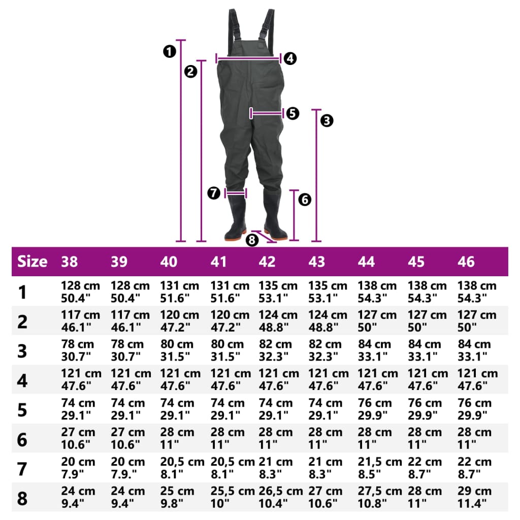 Wathose Mit Stiefeln Größe 40