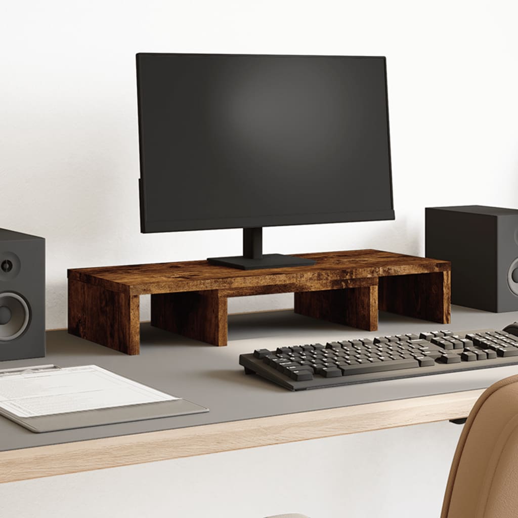 Monitorständer Verstellbar Sonoma-Eiche 80X24X10,5 Cm