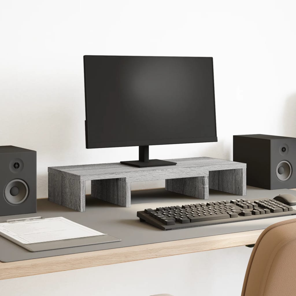Monitorständer Verstellbar Sonoma-Eiche 80X24X10,5 Cm