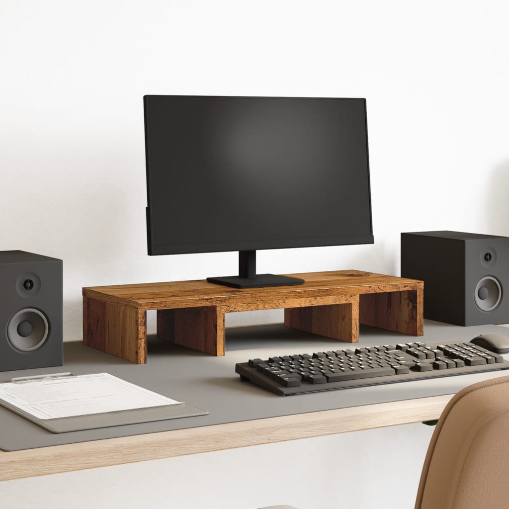 Monitorständer Verstellbar Sonoma-Eiche 80X24X10,5 Cm