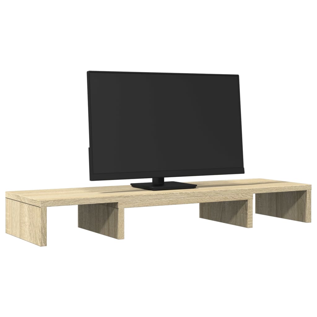 Monitorständer Verstellbar Sonoma-Eiche 80X24X10,5 Cm