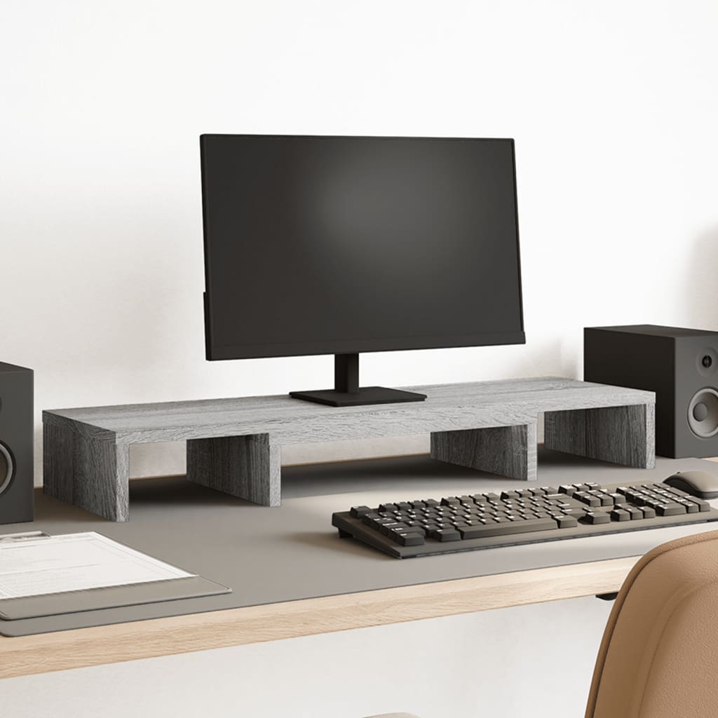 Monitorständer Verstellbar Sonoma-Eiche 80X24X10,5 Cm