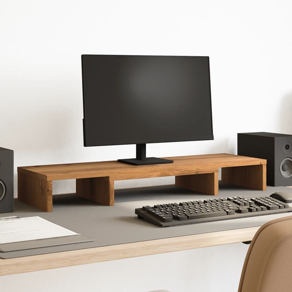 Monitorständer Verstellbar Sonoma-Eiche 80X24X10,5 Cm