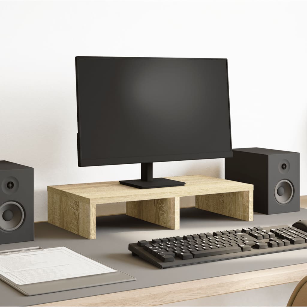 Monitorständer Eichen-Optik Holzwerkstoff