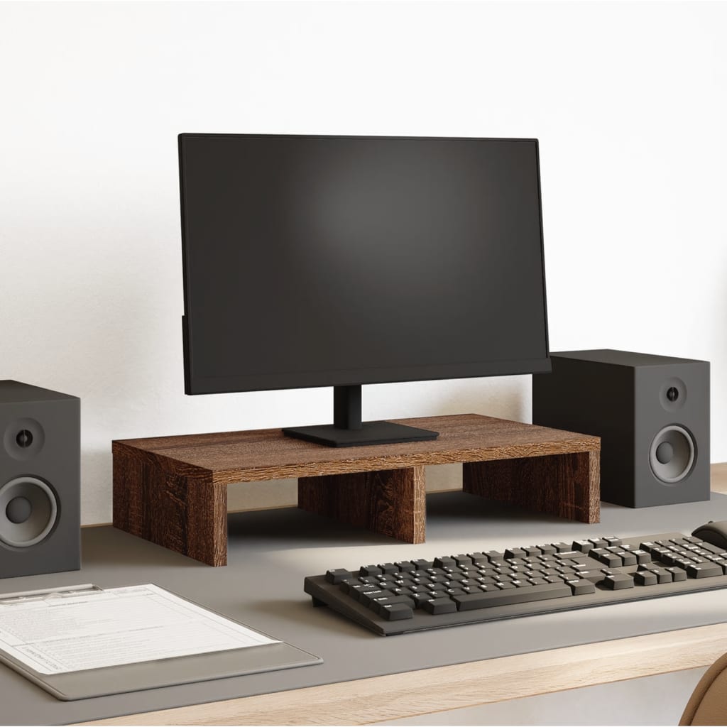 Monitorständer Eichen-Optik Holzwerkstoff
