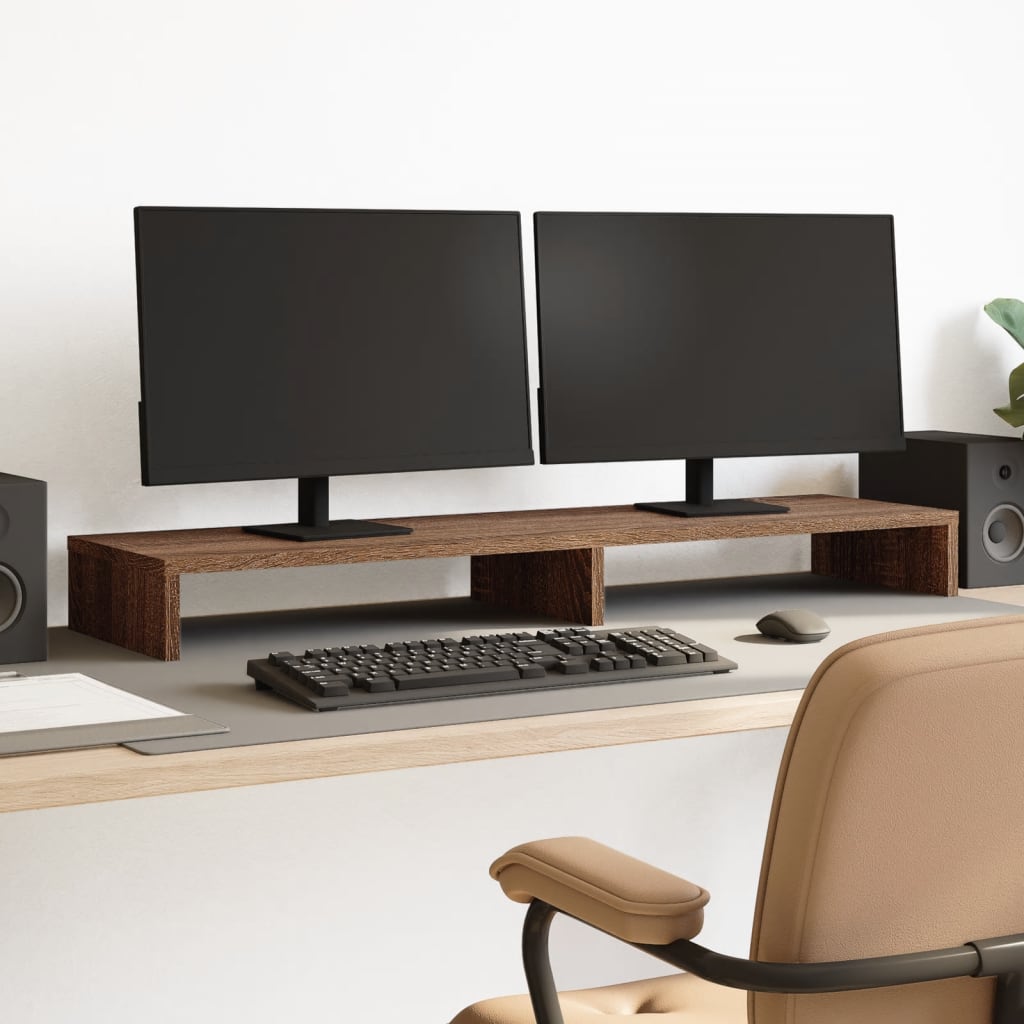 Monitorständer Eichen-Optik Holzwerkstoff
