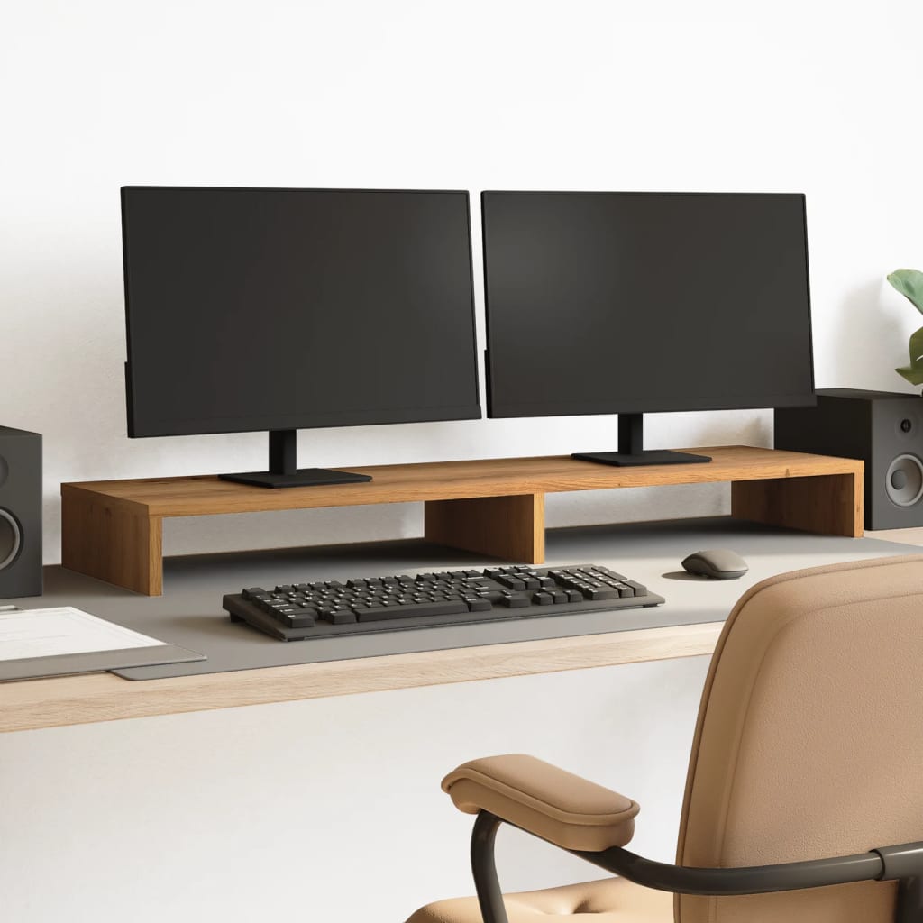 Monitorständer Eichen-Optik Holzwerkstoff