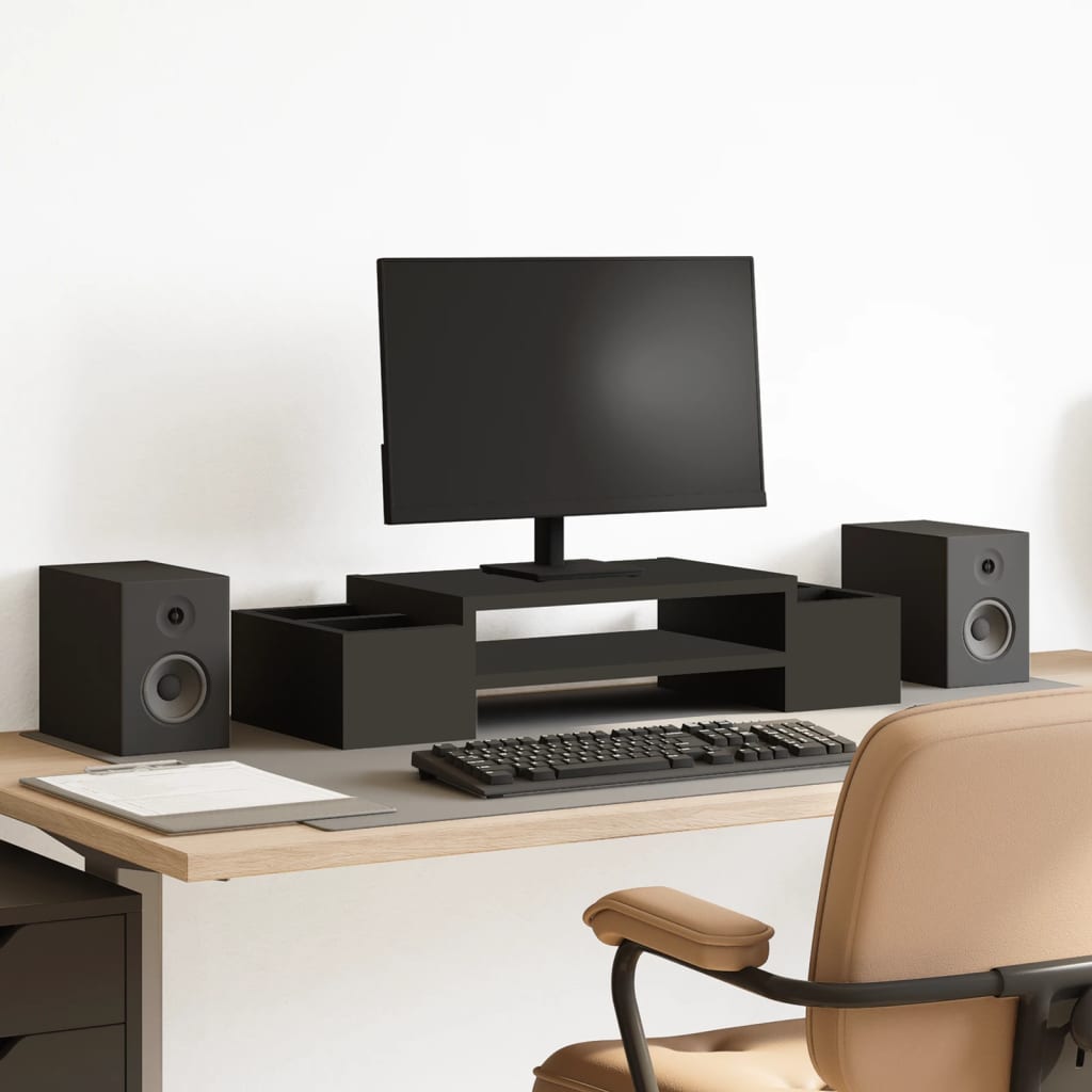 Monitorständer Mit Stauraum Holzwerkstoff