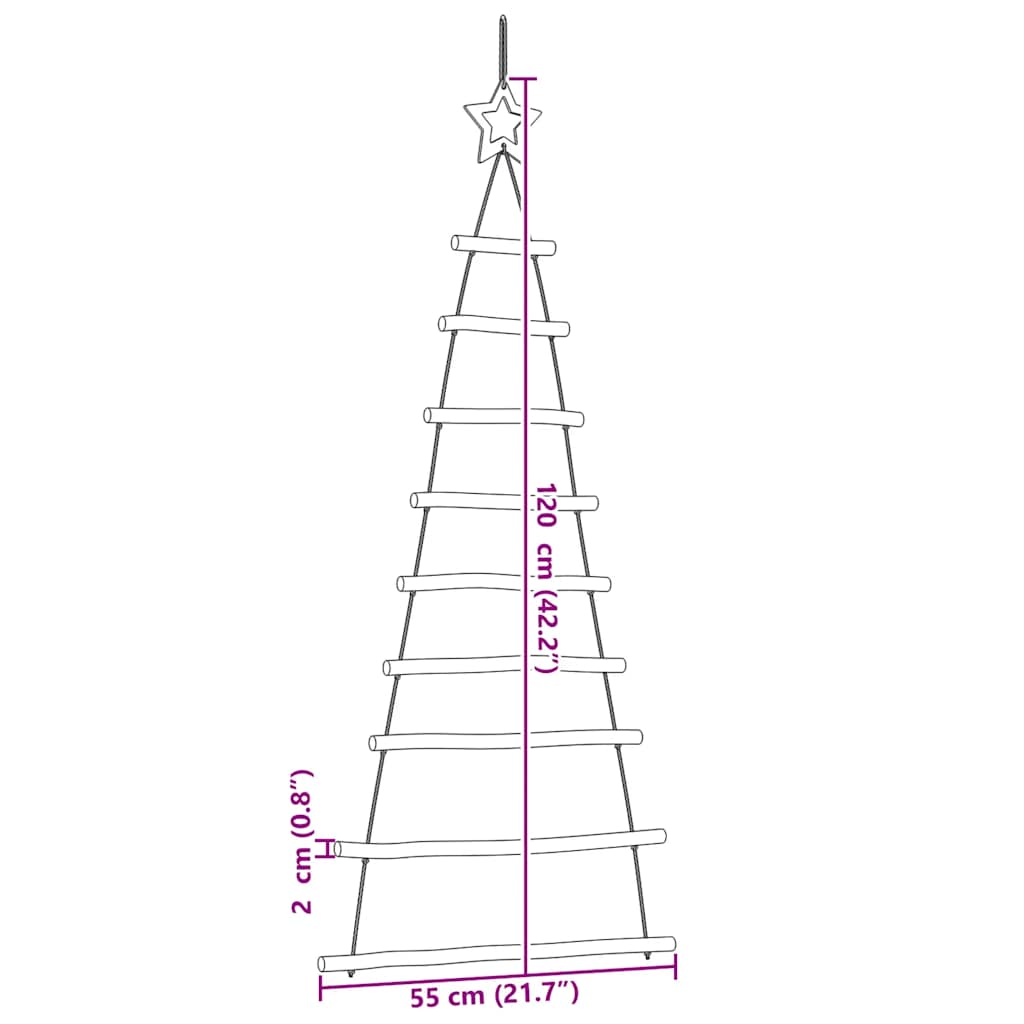 Weihnachtsbäume Mit Spitzensternen Aufhängen 2 Stk.