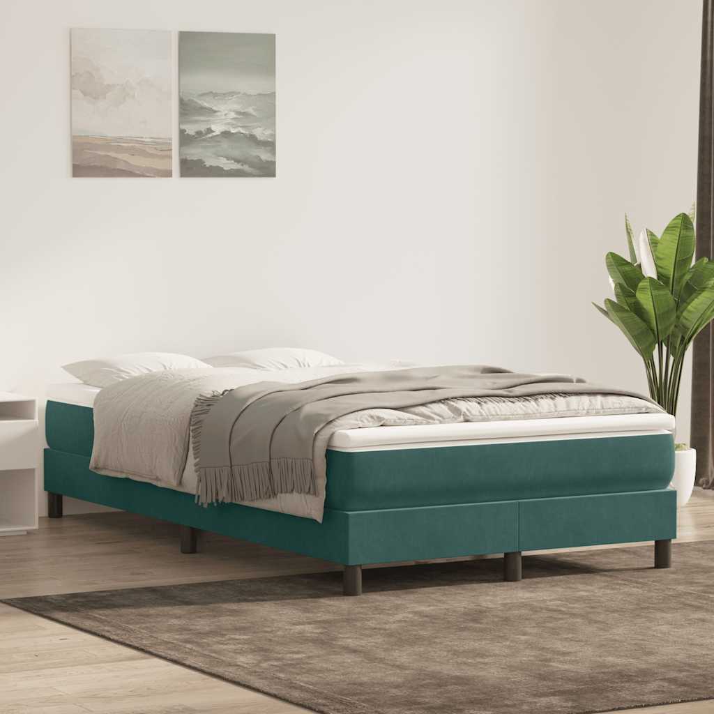 Boxspringbett Mit Matratze Samt Dunkelgrün