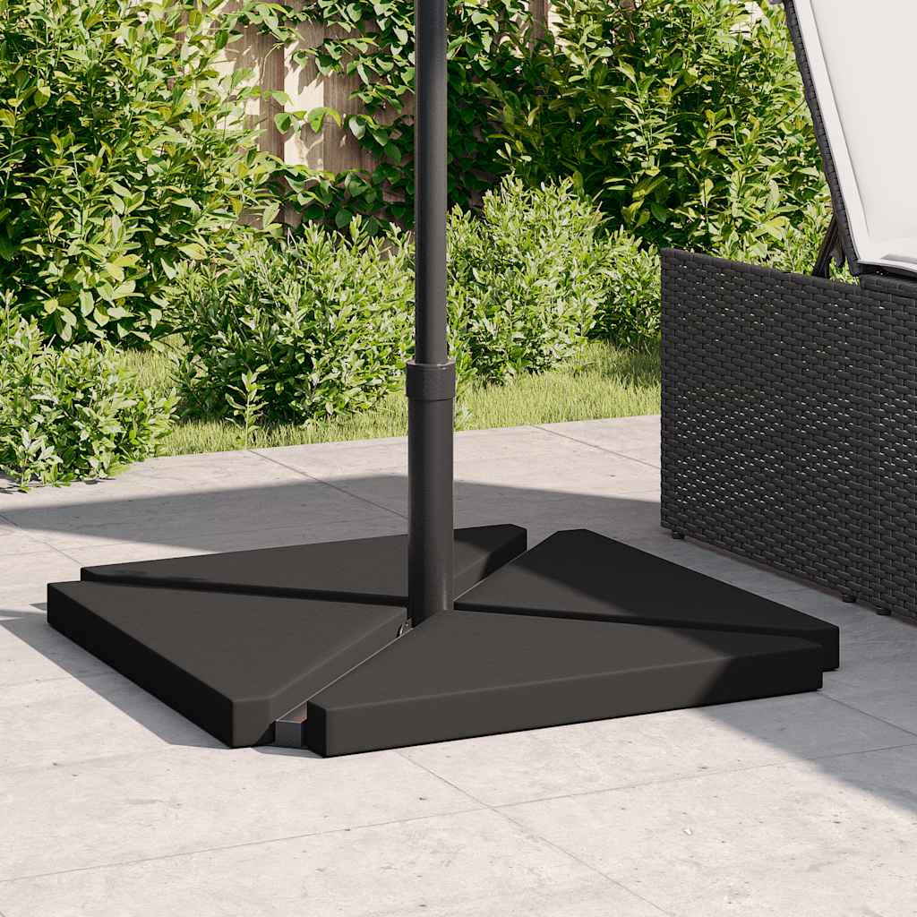Schirm-Gewichtsplatten 4 Stk. Granit Dreieckig 14 Kg