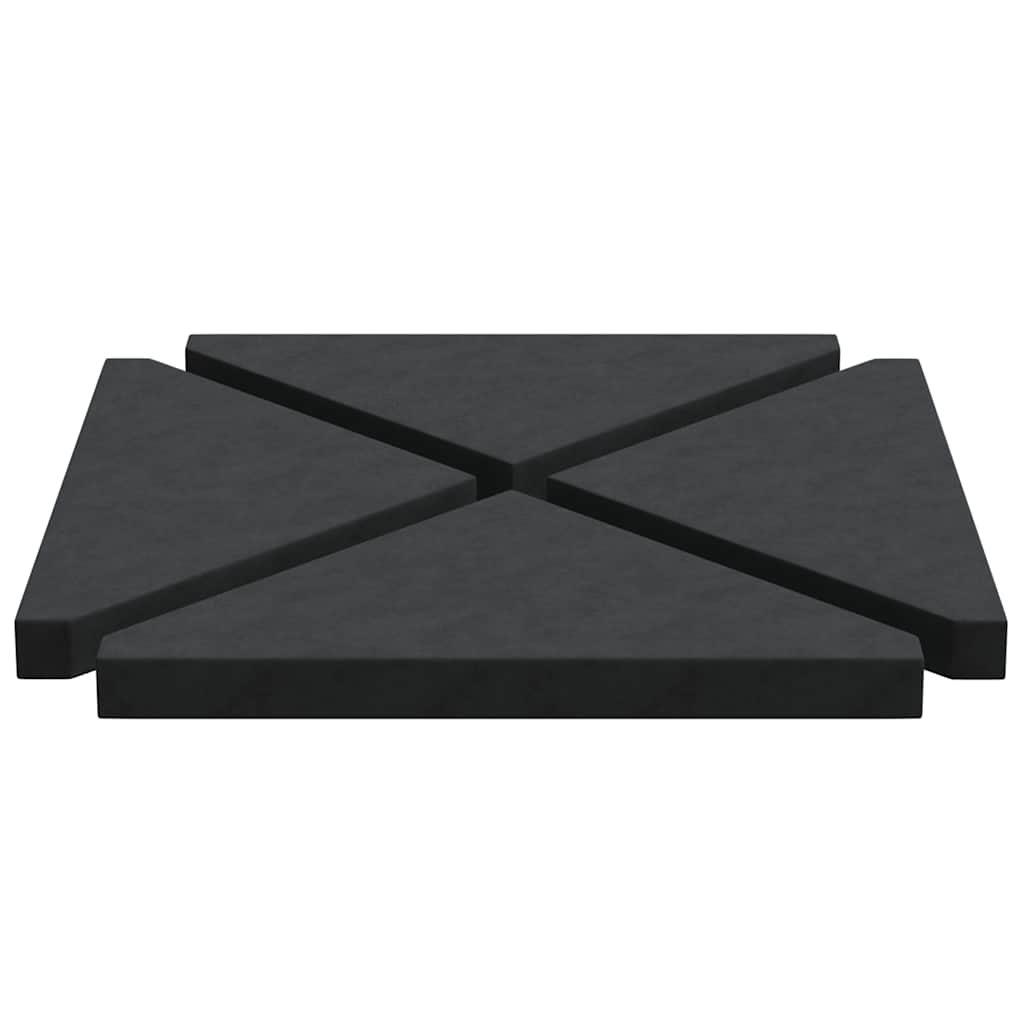 Schirm-Gewichtsplatten 4 Stk. Granit Dreieckig 14 Kg