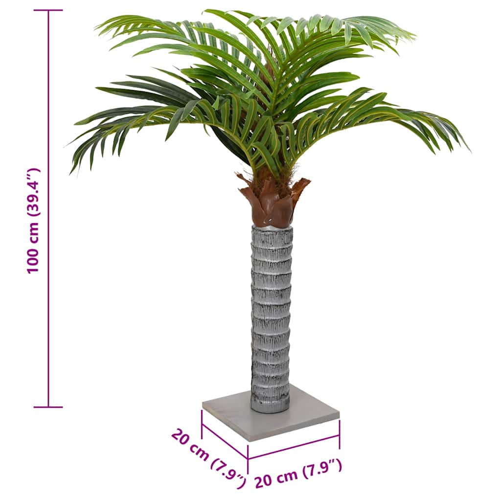 Palme Künstlich 6 Blätter Grün