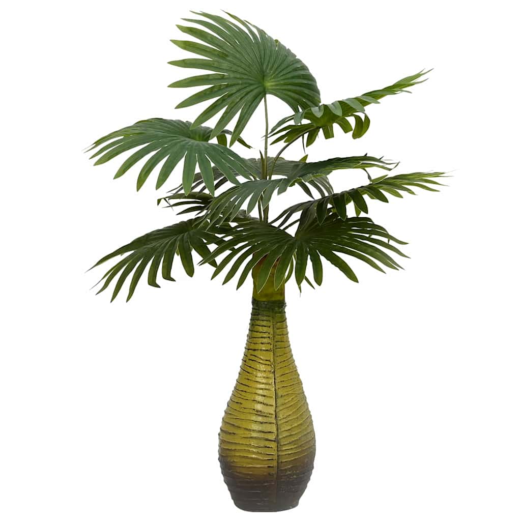 Palme Künstlich 9 Blätter Grün