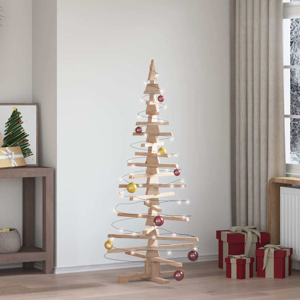 Weihnachtsbaum Holz Zum Schmücken Massivholz Kiefer Natur (Unbehandelt)