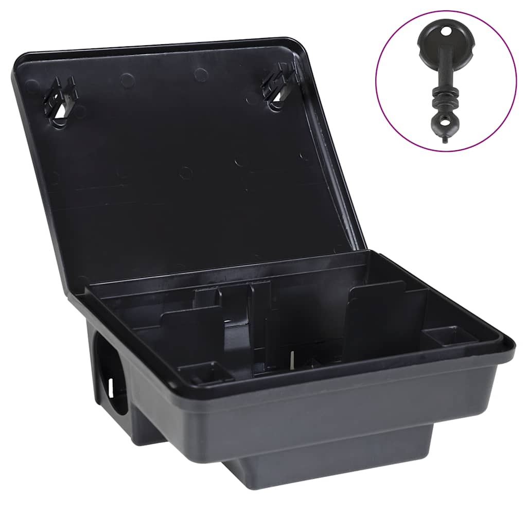 Mausefallen 4 Stk. Schwarz 23X19X9,5 Cm