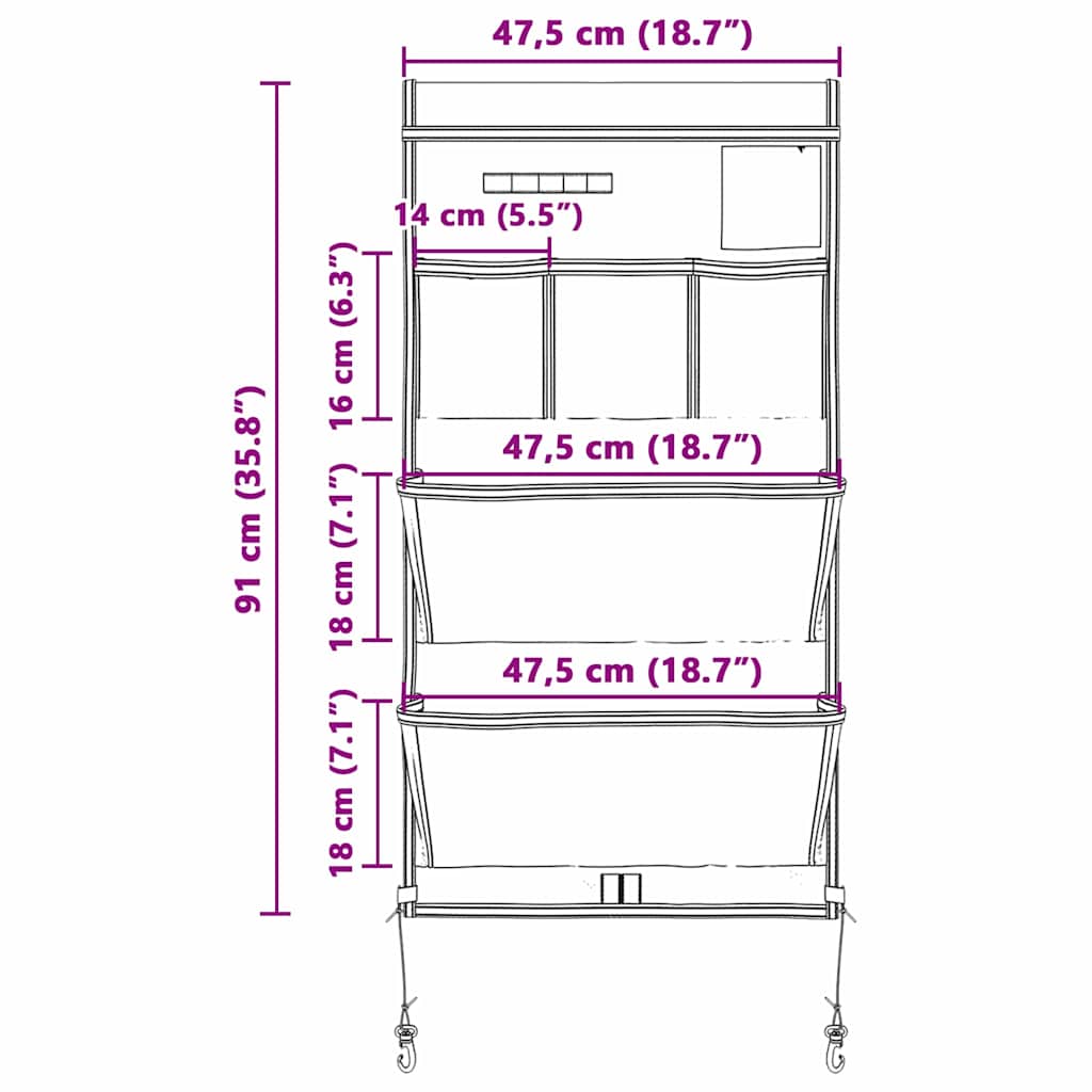 Aufbewahrungstasche Oxford
